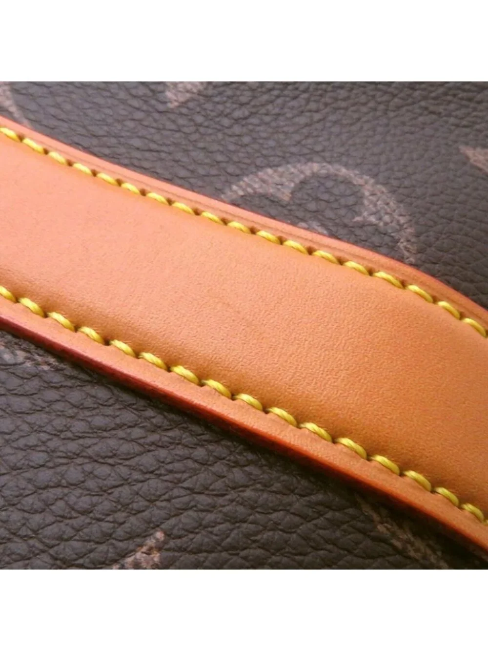 ★SOLD★ Louis Vuitton Handbag Otre Cuir Monogram Keepall Bandouliere 25 Bag 2-Way - Picture 9 of 10